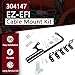 TXRXIZ 304147 EZ-EFI Cable Mount Kit Carburetor Cable Mount Bracket Throttle Cable Kit for Automatic Transmission TV Cables and GM 700R4 Transmissions Steel Black