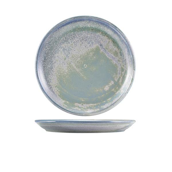 Genware Terra Porcelain Seafoam Coupe Plate, 24cm, CP-PSF24, Pack of 6