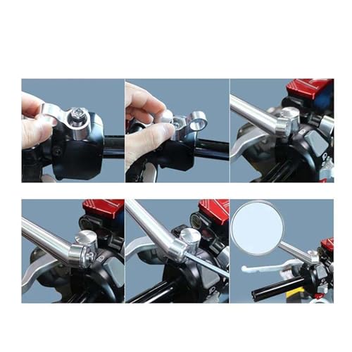 Espejo retrovisor universal de moto para rutas de fin de semana en Yamaha Fazer y MT-09 4