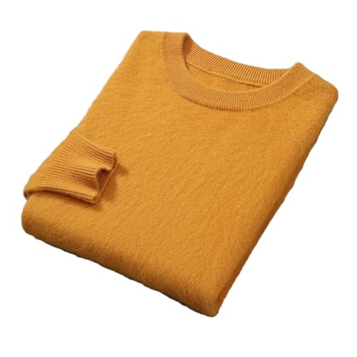 Men's Cashmere Sweater Round Neck Long Sleeves Loose Knitted Sweaters Keep Warm Top Men Jumper