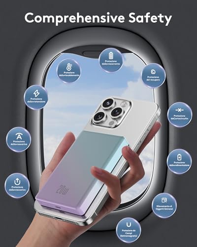 Image of 2026 for Magsafe Portable Charger iPhone, Ultra Slim Magnetic Power Bank Fast Charging, 10000mAh Wireless Battery Pack for iPhone17 /16 /15 /14 /13 /12, Travel & Daily Use Essentials Powerbank
