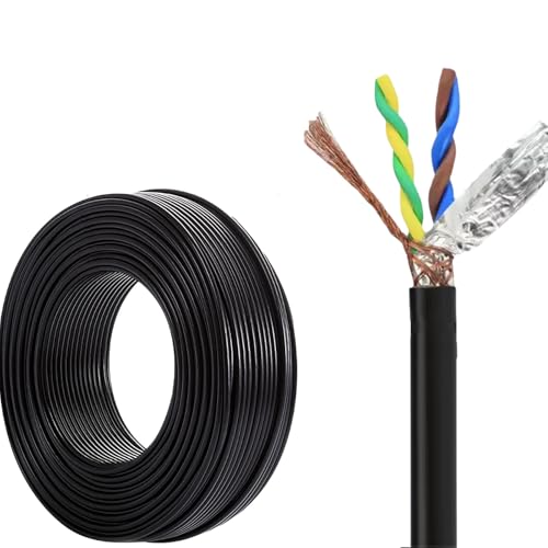 Câble de commande RVVSP blindé 4 conducteurs 0,5mm² souple de 100m