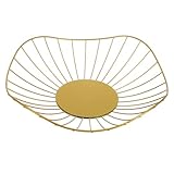 Fonctionnalité polyvalente : idéal pour contenir des fruits, des collations et comme panier de rangement élégant dans votre maison, panier en treillis métallique, porte-fruits pour