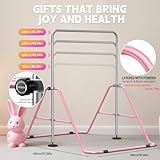 LANPOPO Foldable Gymnastics Bar with Elegant Gift Box Design, for Aged 5-12 Kids,Heavy-Duty Steel Design,Sturdy and Safe Gymnastics Training Bar,Space-Saving&Stable Gym Equipment for Holidays - Image 4