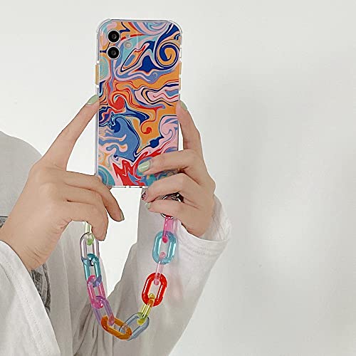 Coque chaîne iPhone protégeant des chutes avec bracelet graffiti - 2