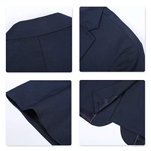 Allthemen herenkostuum, slimfit, 2-delig zakelijk herenpak, colbert en kostuumbroek - Image 7