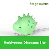Cable Protector Fits iPhone iPad Android Sumsung Galaxy Cable Plastic Jurassic Plant-Eater Dinosaur...