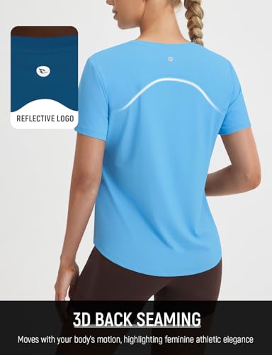 Image of baleaf Women Ice Cooling Running Shirts Quick Dry Short Sleeve Tops