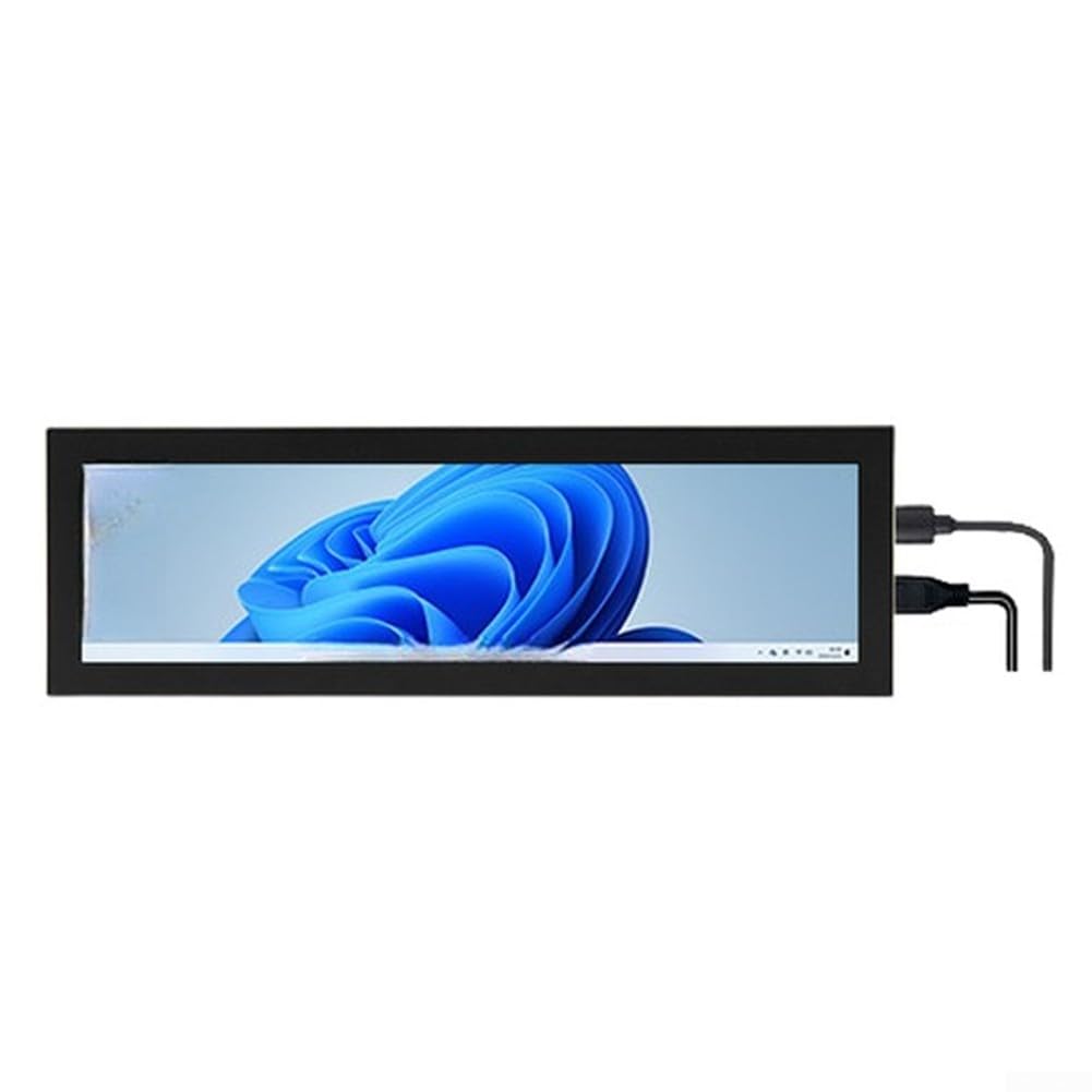 8.8 Zoll IPS Monitor 480x1920 Full View Winkel | IPS Panel, 170° Blickwinkel, lebendige Farben, 480x1920 Pixel, für ideal für Dashboards und Statistiken