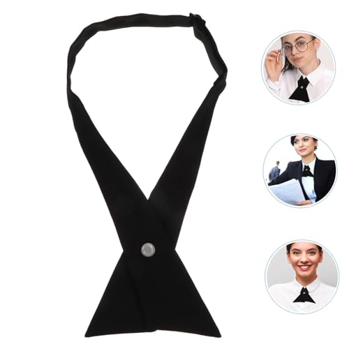 2Pcs Durable Cross Bowtie for School Uniforms Adjustable Versatile Criss Cross Design Comfortable Skin Friendly Material for Blouses Everyday Wear4