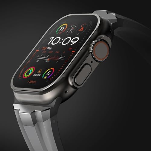 Bracelet iWatch Ultra en silicone durable compatible boîtier 49mm