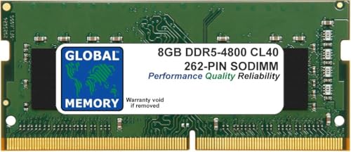 Memoria RAM SODIMM de 8 GB DDR5 4800 MHz PC5-38400 de 262 pines compatible con portátiles y cuadernos