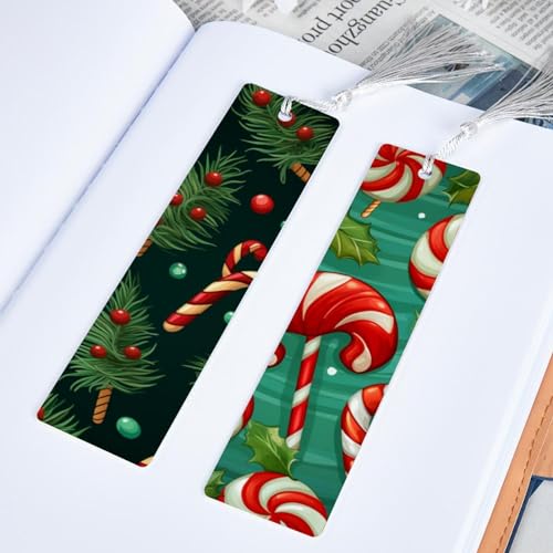 Marque-pages canne de Noël à pompons pour vos lectures d'hiver cozy - 5