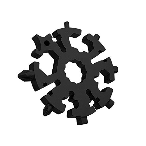 20 in 1 Schneeflocken-Multitool,Schneeflocken-Schraubenschlüssel, EDC Schraubendreher, tragbares Werkzeug für den Außenbereich Cover