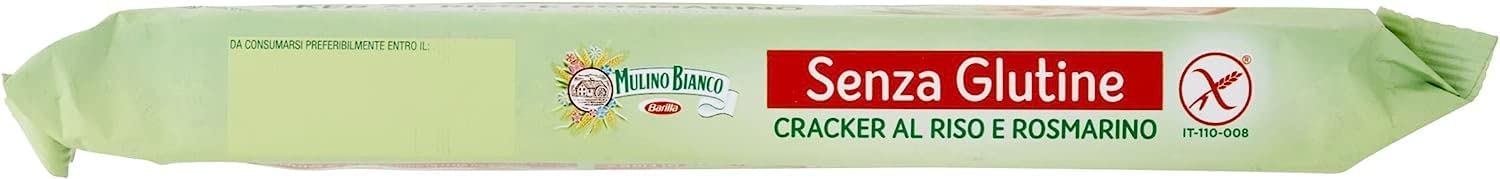 Italian Gourmet Crackers Riso e Rosmarino senza Glutine 10 x 200g