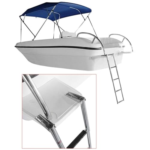 Escalera telescópica para piscina con 4 peldaños miniatura 5