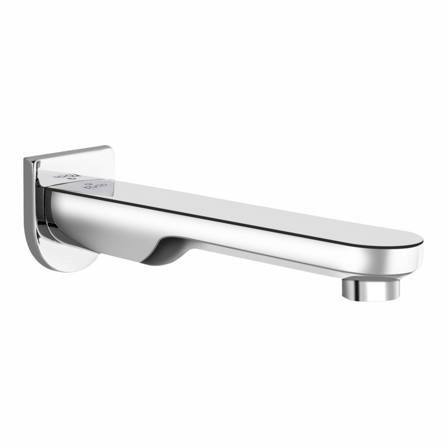 Rocio Brass Bath Tub Taps with Wall Flange, Foam Flow Waterfall Spout Taps for Bathroom, Wall Mounted High Flow Bathtub Faucet, Luxury Modern Chrome Look 24 x 7 x 6 cm