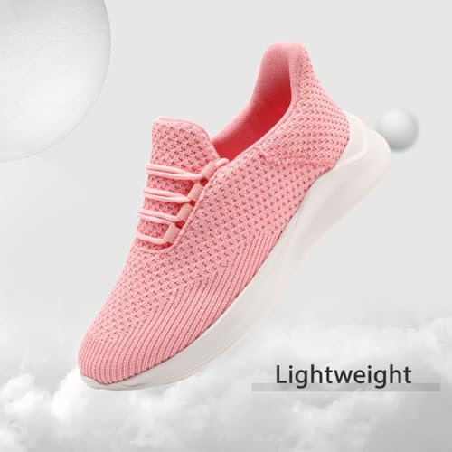 Image of DLWKIPV Womens Walking Running Shoes Tennis Slip On Sneakers Gym Workout Sport Lightweight Breathable Mesh Comfortable Casual