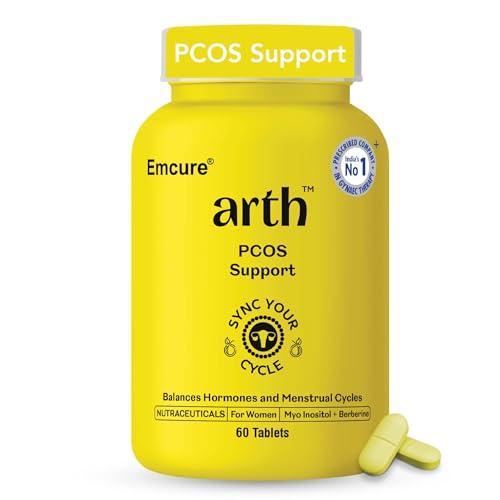 Image of Arth PCOS Support Tablets for Women | With Berberine & Myo-Inositol:D-Chiro Inositol (40:1) | Supports Weight Management & Fertility | Helps Combat Acne & Facial Hair | Supports Healthy Glucose Levels | 60 Veg Tablets
