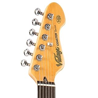 VINTAGE V60 Coaster Series Guitare électrique Bleu pomme – Image 4