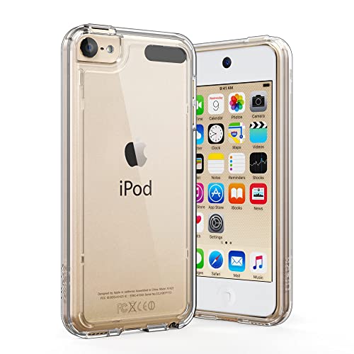 Ipod Touch ULAK Funda iPod Touch 7, iPod Touch 5/6 Carcasa Híbrido Clear Slim Cubierta de la Caja Suave Resistente a Rayones Absorción...