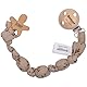 Snoozebaby Schnullerkette Baby - Schnullerkabel Bio - Schnullerkordel - Schnullerschnur - Schnullerband - Schnuller - Braun - Hazel Brown