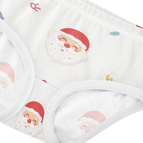 Santa Claus 1-piecing Hip Design Girls' Panties Briefs Underwear for Kids in Sizes 2T,3T, 4T, 5T, 6Y and 8Y4