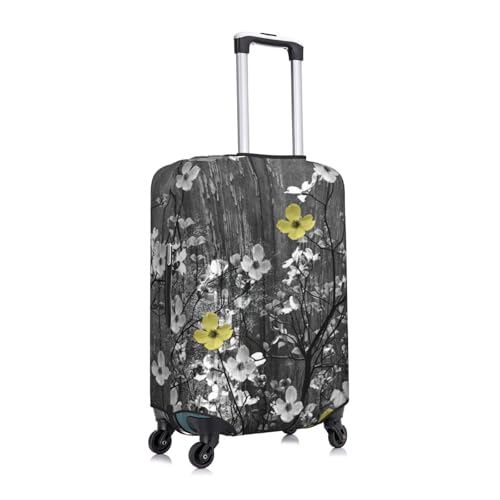 Floral Wall Art Print Luggage Suitcase Cover Protector Luggage Washable Covers With Concealed Zipper3
