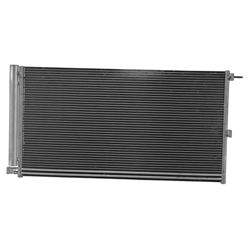 Image of TRQ A /C Condenser and Receiver Drier Assembly Includes Oil Cooler Compatible with 07-14 Lincoln Navigator 07-14 Ford Expedition 09-10 F-150 11-14 F-150 V8 6.2L