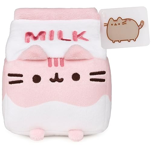 Pusheen chat en peluche au lait de fraise, idée cadeau rose 15 cm