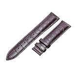 HuanJ Cinturino In Vera Pelle Compatibile Con Cinturino For Orologio Tissot Le Locle T41 T006 PRC200 Da 18 19 20 22 Mm(Brown no clasp,22mm)
