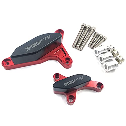 Cadre protection CNC pour Yamaha YZF R1 2007 2008 usiné en aluminium rouge