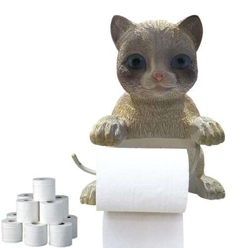 Roligt Toalettpappershållare | Katt Toalettpappershållare,Söt Dekorativ Badrumsaccessoar Badrumsdekor