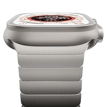 EPULY Pulseira de metal de aço inoxidável para Apple Watch Ultra 2 de 49 mm, 46 mm, 45 mm e 44 mm, para Apple Watch Series SE 9, 8, 7, 6, 5 e 4 mm, ultra de 49 mm/46 mm/45 mm/44 mm