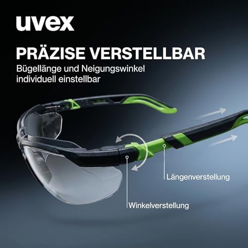 Uvex i-5 - Premium-Schutzbrille - Bügelbrille - extrem kratzfest, beschlagfrei & verstellbar
