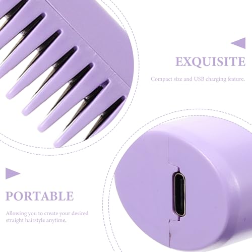 Peine alisador inalámbrico USB portátil para cabello miniatura 5