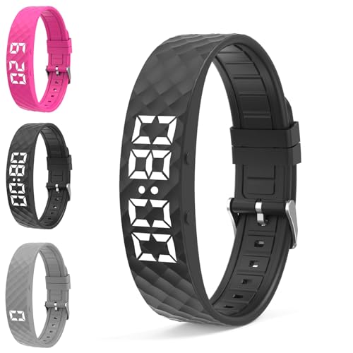 REGAPOG Vespire Wecker Armband Original, Vespire Pro-Sleep Vibrations-Wecker, Sanftes Aufwachen Für Gesünderen Schlaf, 2025 Neu-Multifunktional und Modisch Vibrationswecker Armbanduhren (Schwarz)