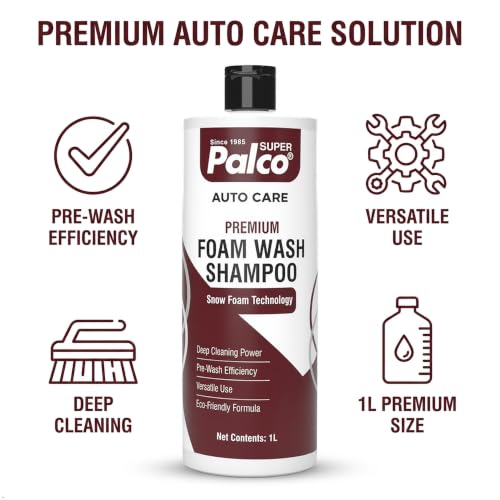 Image of PALCO Premium Foam Wash Car Shampoo 1L, pH Neutral Shampoo (Pack-2)