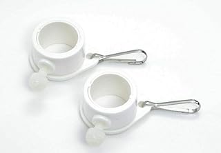 American Wholesale Superstore Tangle Free Flag Pole Mounting Rings (2-Piece Set) Metal Clips Easy Installation