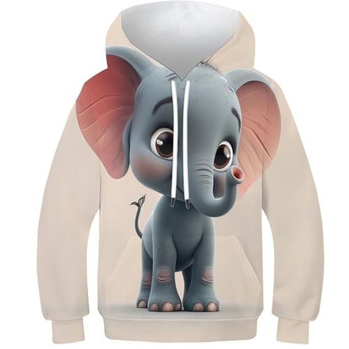 Sweat-shirt éléphant 3D chaud pour protéger votre enfant