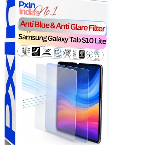 Image of Pxin Tablet Anti Bluelight and Anti Glare Screen Guard compatible with Samsung Galaxy Tab S10 Lite | BLUV Lightblock Tech | Scratch Proof | Prevents bluelight | Eye Protection | No Dry Eyes