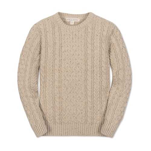 Image of Hope & Henry Girls Cable Front Pullover Sweater