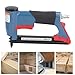Pneumatic Staple Gun, 21 1/4in to 5/8in Upholstery Stapler 140 Nails Capacity Brad Stapler Air Powered Staple Gun for Woodworking, Furniture Maintenance, Floor Decoration