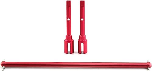 Miniatura 5 de Eje de transmisión central de aluminio Eje de hélice y junta de repuesto para Tamiya TT02 Chasis 110 Control remoto Juguetes Kit de piezas de
