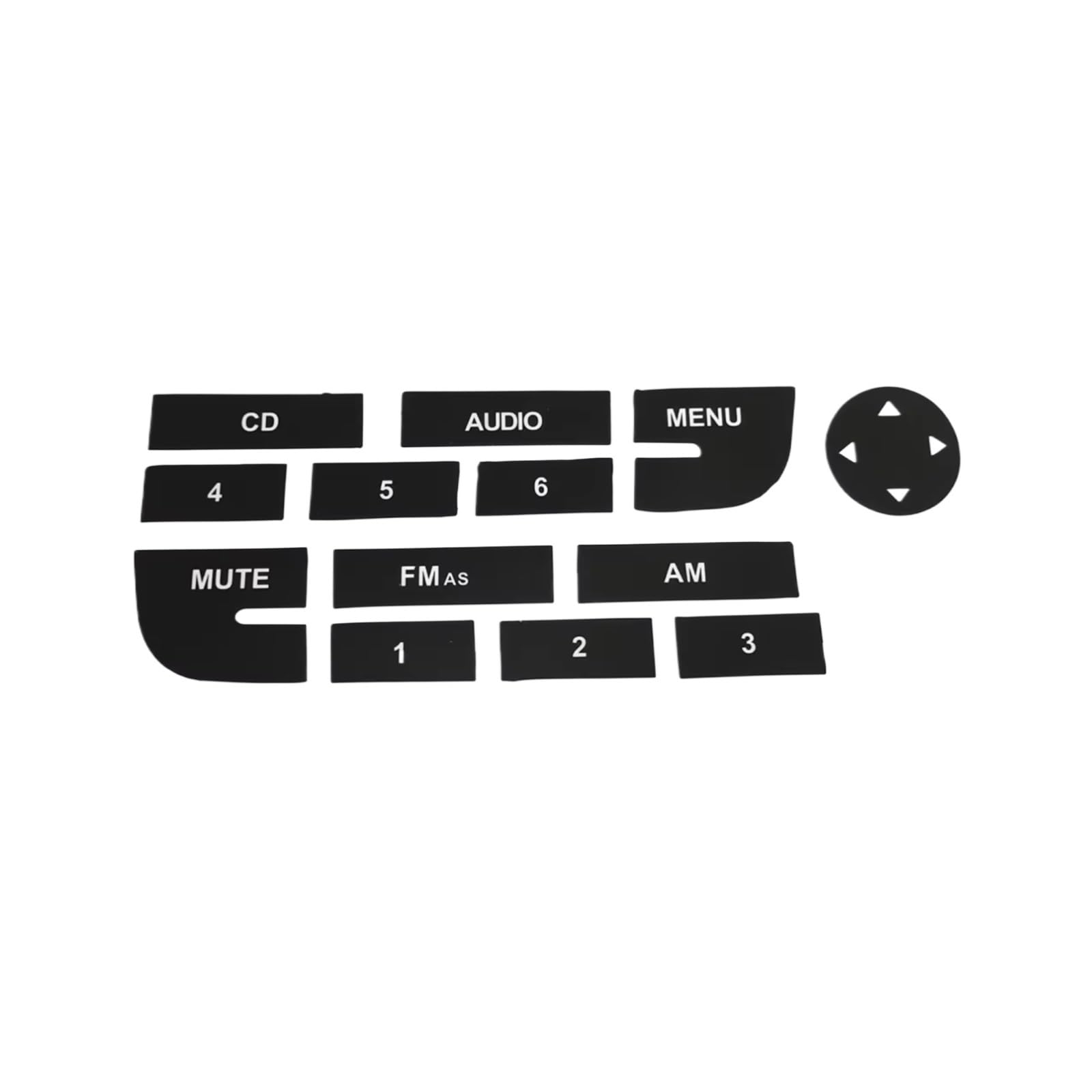 Modification Interior Compatible with Fiat for Grand for Punto Repair Decals Radio Button Auto Parts Car Interior Interior Trim Matte Black Multimedia Radios Accessories
