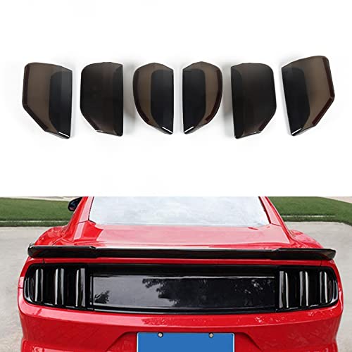 Rt-Tcz Tail Light Lamp Cover Guard Trim Frame Bezels Decoration Accessories For Ford Mustang (2015-2017 Smoke Black) #TOP11