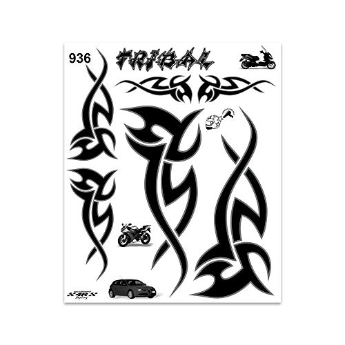 Quattroerre Adhésif Tribal, 20 x 24 cm, Noir