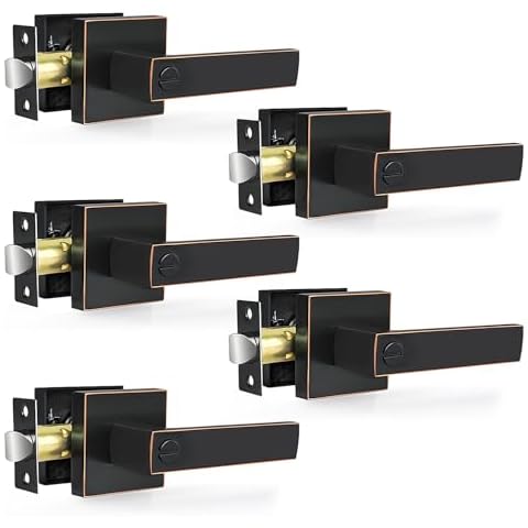 RAZCC Oil Rubbed Bronze Privacy Door Levers Cover