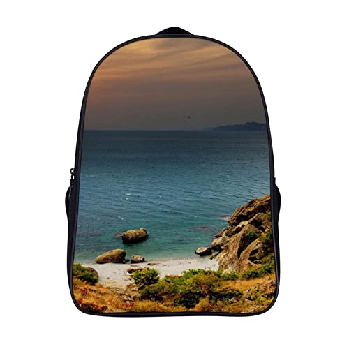 Sac à dos pour ordinateur portable côtier avec grand volume 3D