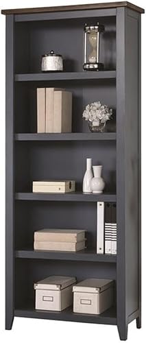 BOWERY HILL Estantería de madera abierta de granja en madera azul